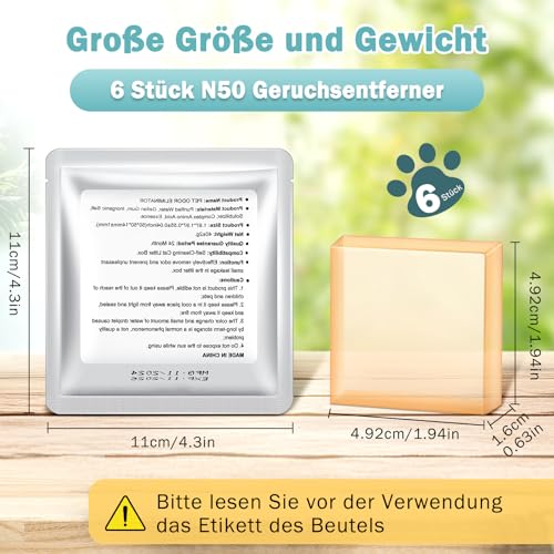 N50 2.0 Odour Eliminator Cartridges for PETKIT (6 Pack)