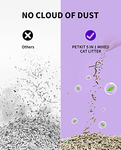 PETKIT 5-in-1 Mixed Tofu Clumping Cat Litter (14L, 2 Packs): image 6