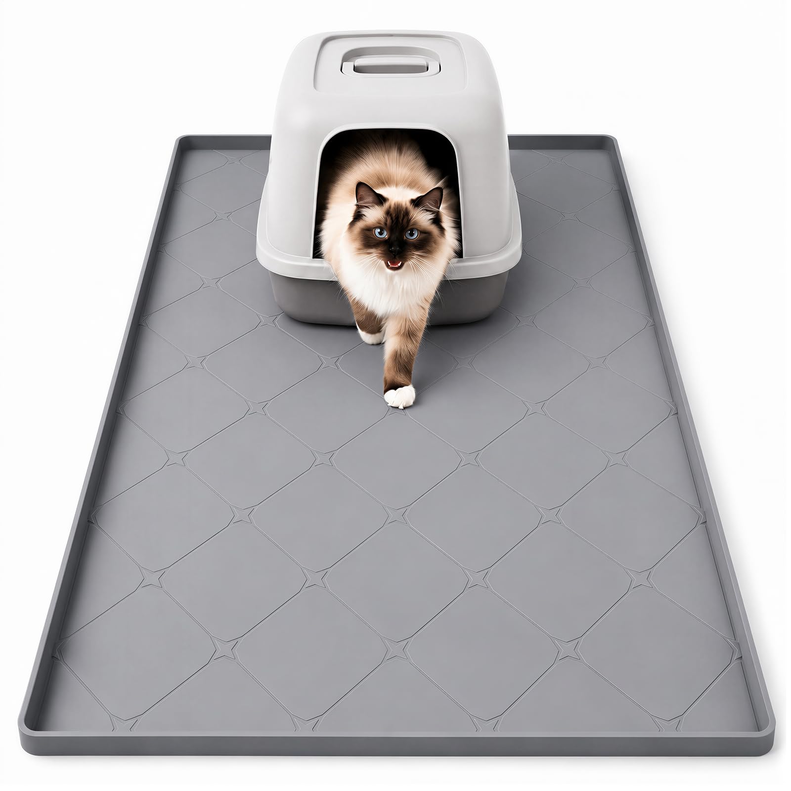 Large Silicone Cat Litter Mat (86 x 56 cm)