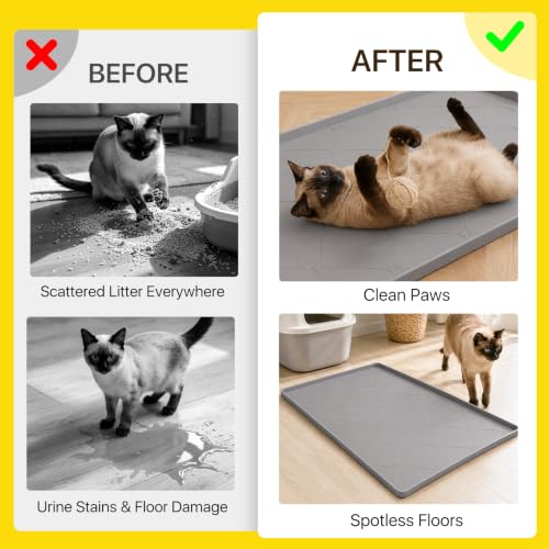 Large Silicone Cat Litter Mat (86 x 56 cm): image 4