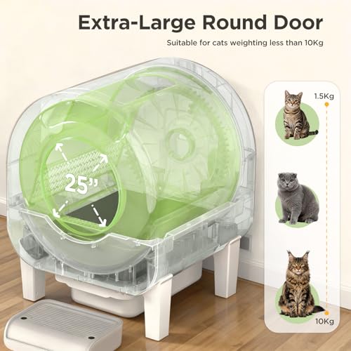 Gimars XXL 90L Anti-Pinch Self-Cleaning Cat Litter Box: image 6