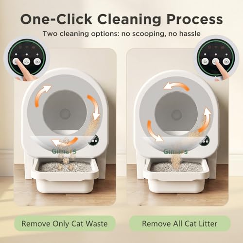 Gimars XXL 90L Anti-Pinch Self-Cleaning Cat Litter Box: image 7