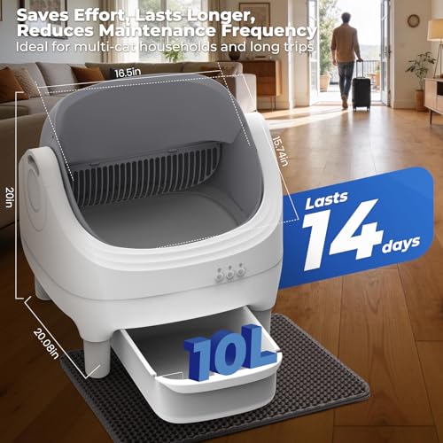 KITPLUS Automatic Self-Cleaning Cat Litter Box