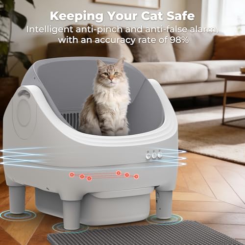 KITPLUS Automatic Self-Cleaning Cat Litter Box