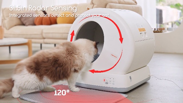 MeoWant 57.6L Self-Cleaning Litter Box for Senior Cats: image 8