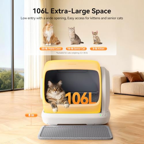 MeoWant XXXL 106L Self-Cleaning Cat Litter Box: image 3