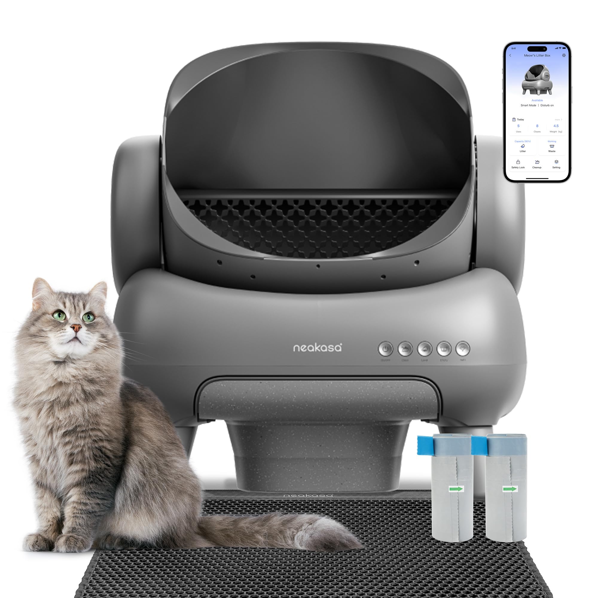 Neakasa M1 Plus open-top automatic litter box