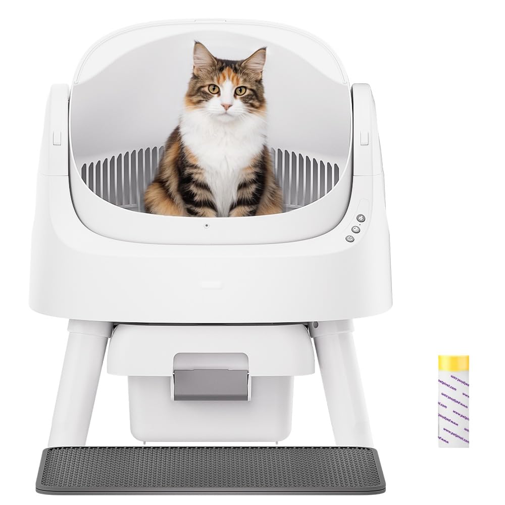 PetPivot Open-Top Self-Cleaning Cat Litter Box