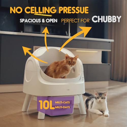 PetPivot Open-Top Self-Cleaning Cat Litter Box: image 6
