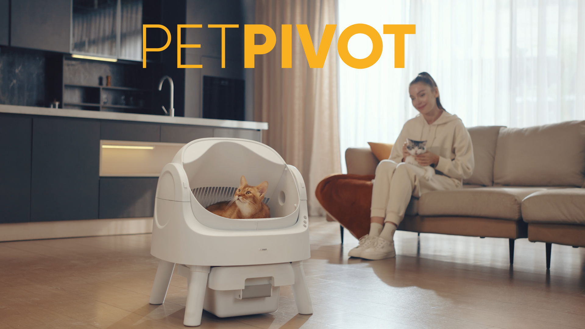 PetPivot Open-Top Self-Cleaning Cat Litter Box: image 8