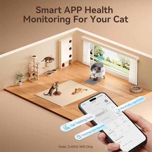 Thereye Open-Top Self-Cleaning Cat Litter Box with Entry Step: image 7